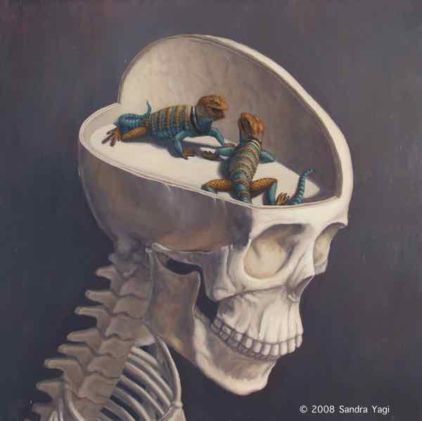 The Lizard Part of my Brain, oil on panel, 2008 (SOLD)