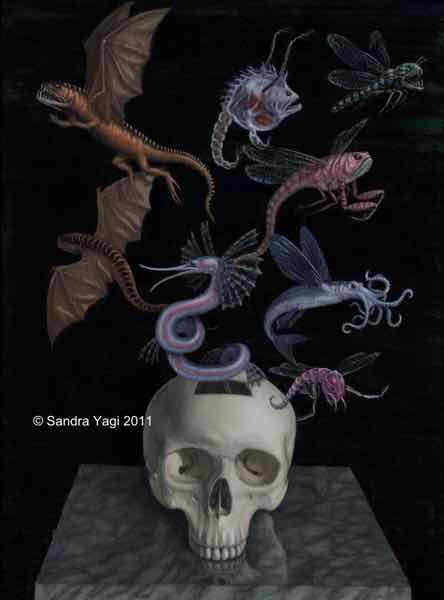 Trepanation, oil on panel, 24 x 18, 2011 SOLD