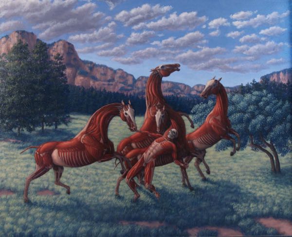 Diomedes devoured by his horses, after Moreau 2009, 24x30 SOLD