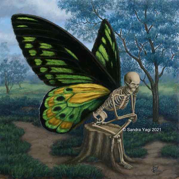 Contemplation Oil on panel, 18x18, 2021