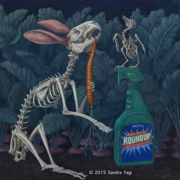 Peter Rabbit, oil on panel, 12 x12, 2015