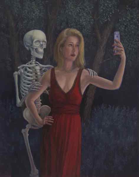Death and the Maiden, oil on panel, 14x11, 2017