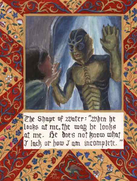The Shape of Water, w/c gouache acrylic and ink on paper, 2020