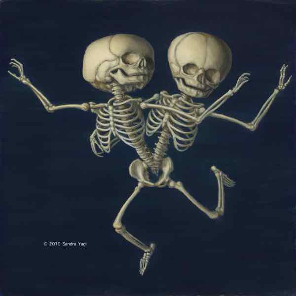 Fred & Ginger, Archival inket print, Edition:  25, image 9.75x9.75, sheet 11 x 10 13/16 