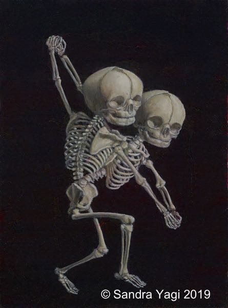 Dancing with the Staars #4, oil on panel, 12x9, 2019 SOLD