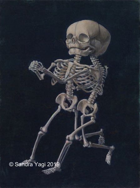 Dancing with the Stars #8, oil on panel, 12x9, 2019 SOLD