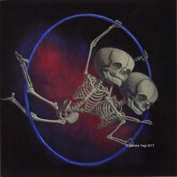 Circle Twins #2, oil on panel, 12x12, 2017