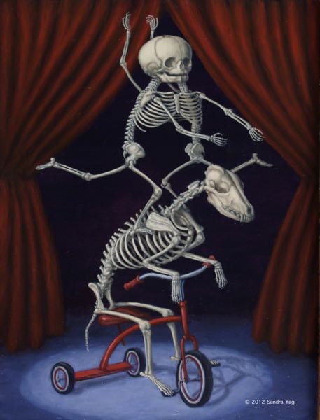 Tricycle Twins, oil on panel, 16 x 12, 2012 SOLD