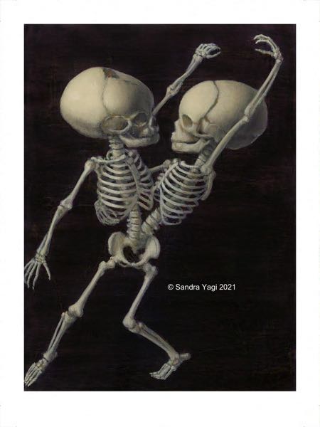 Dancing with the Stars 1, oil on panel, 5.75x7.75 2010 (SOLD)