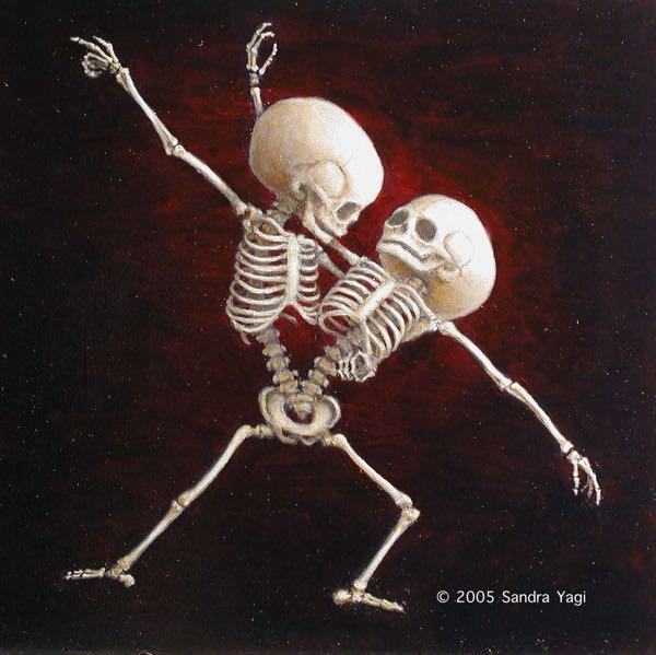 Ballet Twins #1, Oil on Panel, 2005, 12x12 (SOLD)