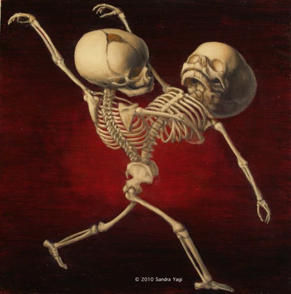 Dancing with the Stars 2, oil on Panel, 7.75x7.75, 2010 SOLD