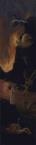 Hell's Half Acre #1, oil on panel, 48x12, 2017